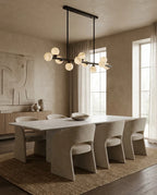 Valtherion Alabaster Globe Linear Chandelier, product view 12