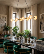 Vireo Alabaster Linear Chandelier, product view 2