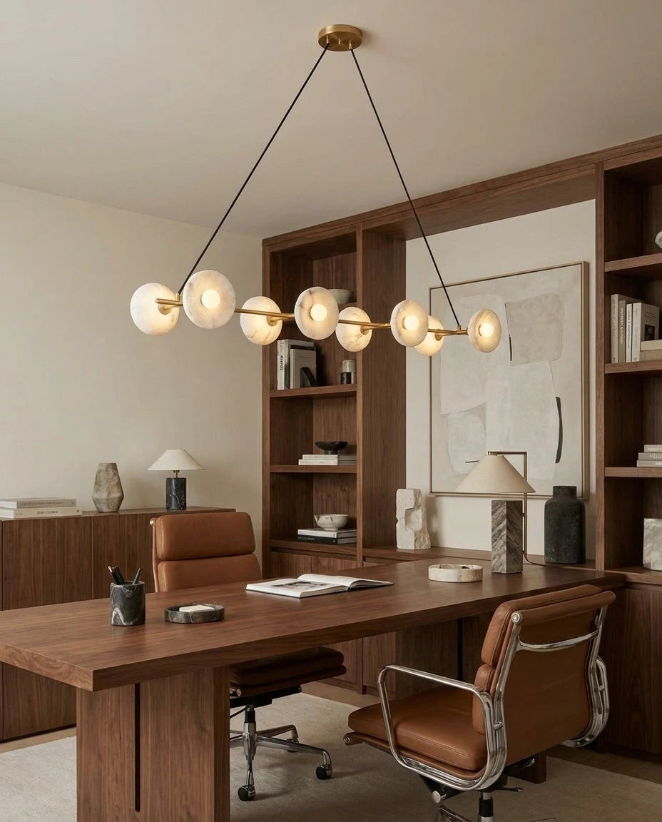 Vireo Alabaster Linear Chandelier, product view 3