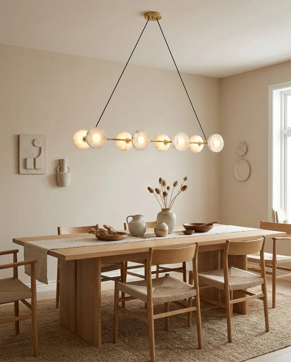 Vireo Alabaster Linear Chandelier, product view 8