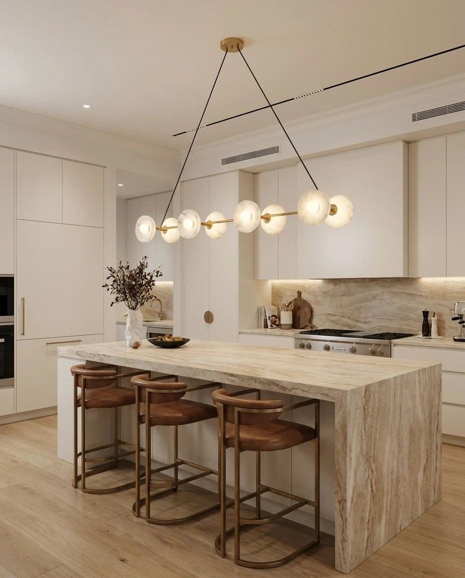 Vireo Alabaster Linear Chandelier, product view 9