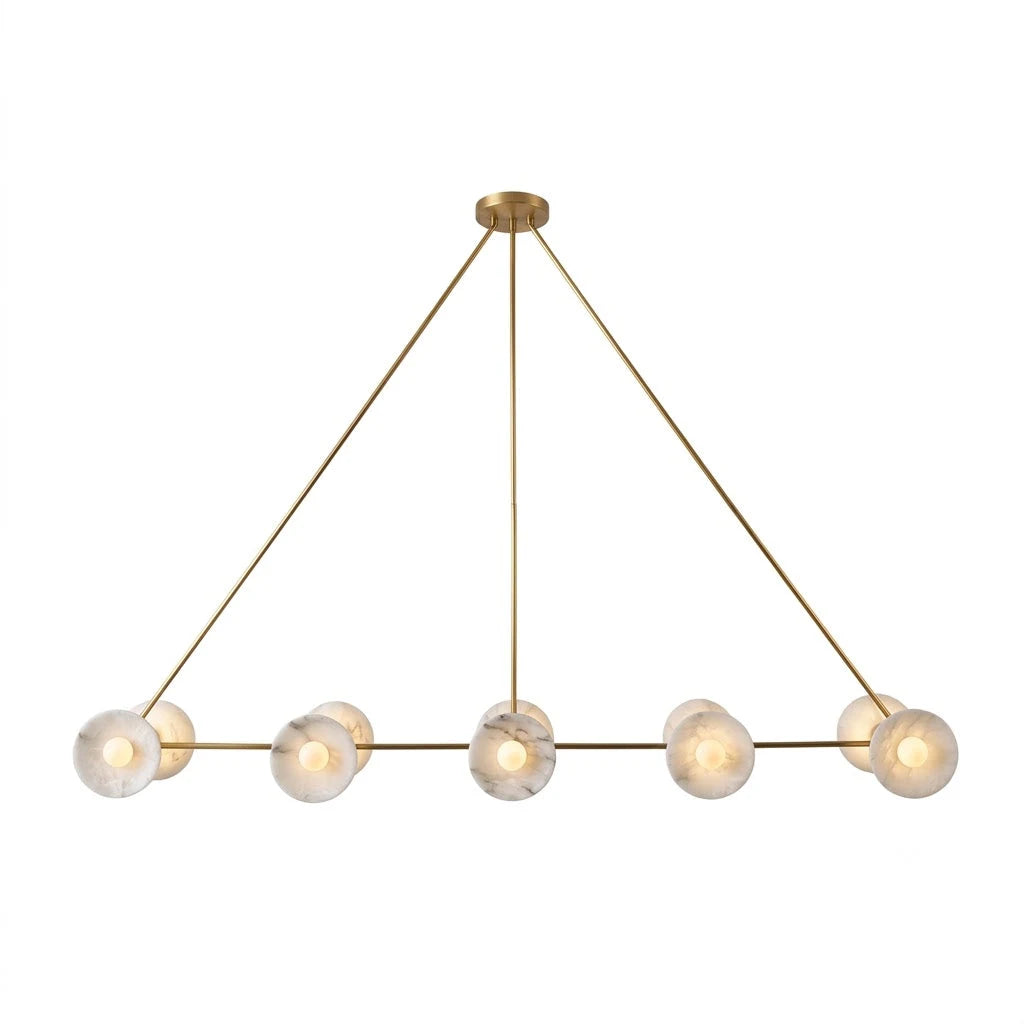 Vireo Alabaster Linear Chandelier, product view 15