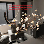Wanos Ceramic Flower Tree Branch Chandelier branch and flower arrangement.