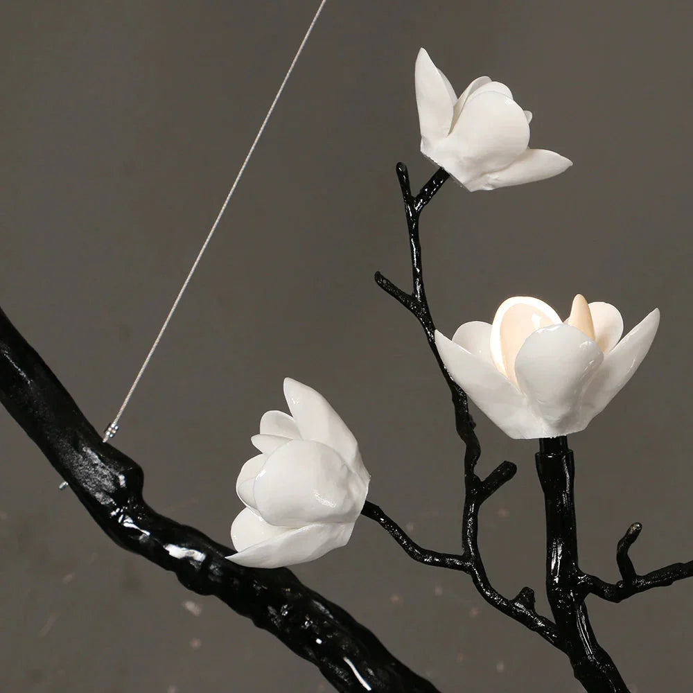 Wanos Ceramic Flower Tree Branch Chandelier decorative product view.